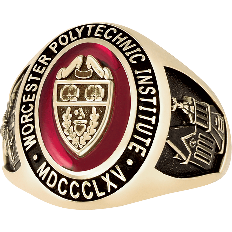 Worcester Polytechnic Institute Men's Large Traditional Ring