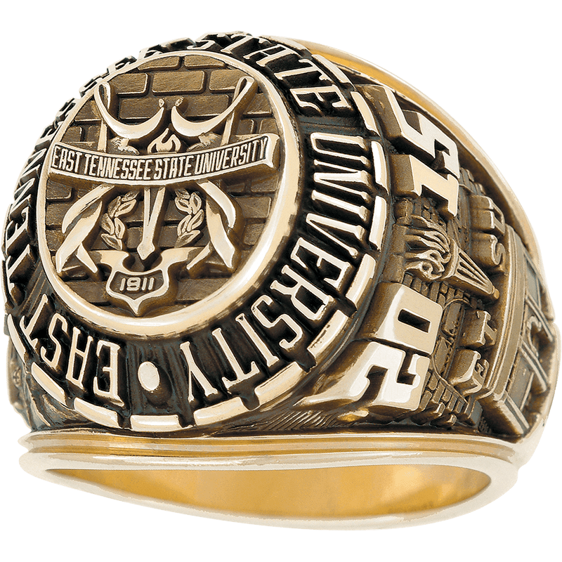 East Tennessee State University Men's Large Traditional Ring